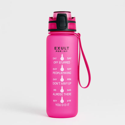 Hydration Time-Marker Water Bottle - Eco-Friendly & BPA-Free
