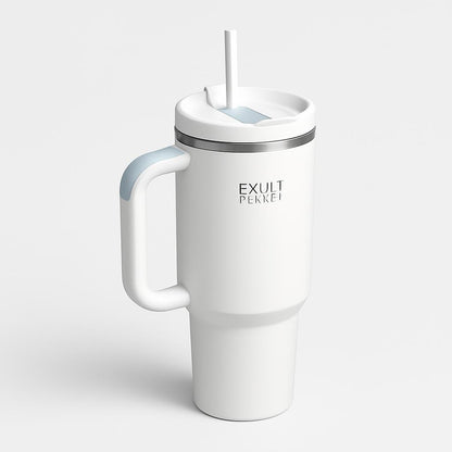 Insulated Travel Mug with Handle - Eco-Friendly