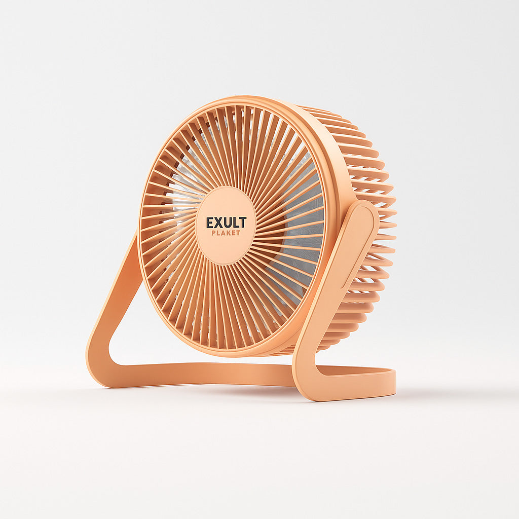 Eco-Friendly Compact Silent Desktop Fan for Office Use
