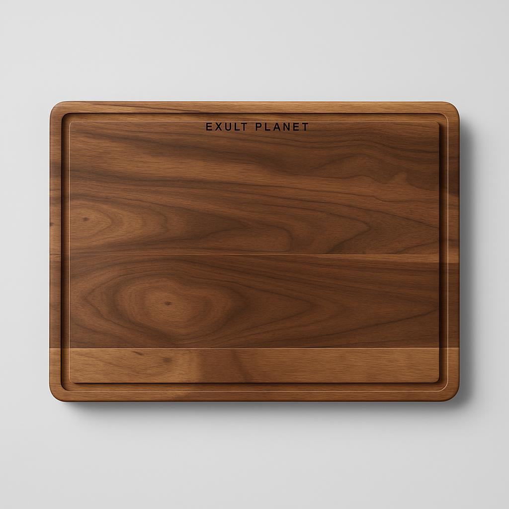 Eco-Friendly Black Walnut Cutting Board & Serving Tray
