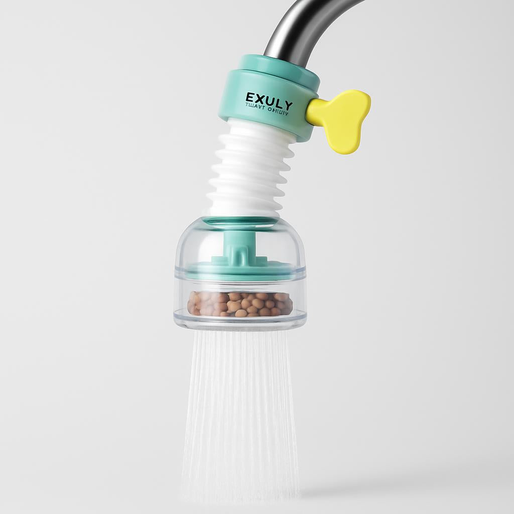 Water-Saving Faucet Aerator with Filtration Beads