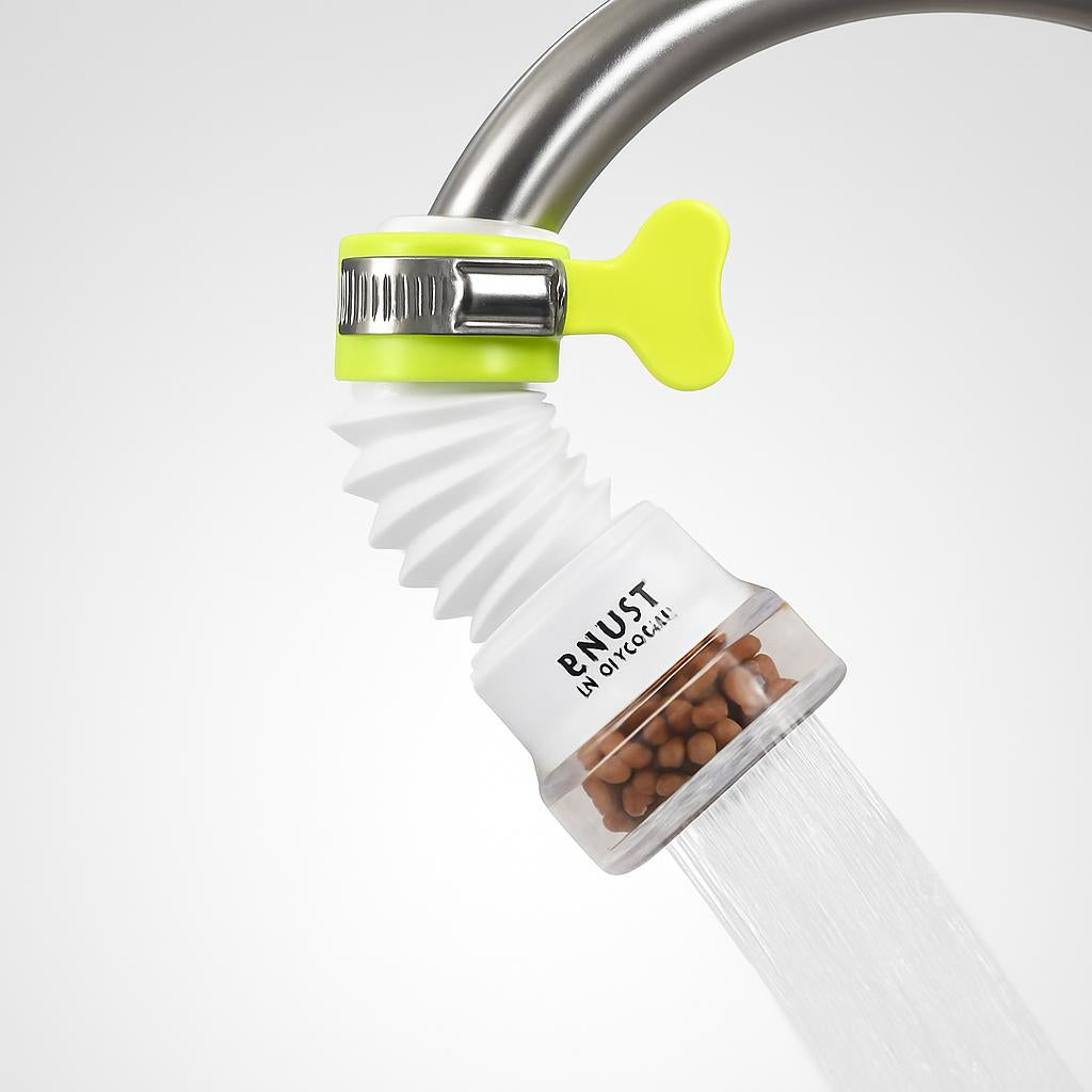 Water-Saving Faucet Aerator with Filtration Beads