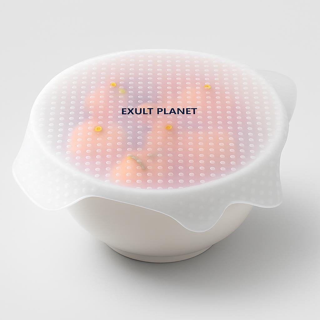 Reusable Silicone Food Covers - Eco-Friendly Stretchable Bowl Lids