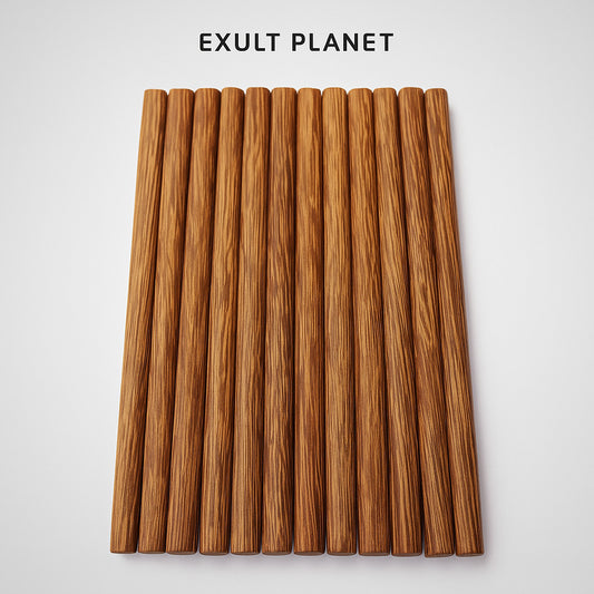 Eco-Friendly Reusable Wooden Chopsticks - Sustainable Dining Utensils