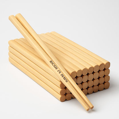 Eco-Friendly Reusable Wooden Chopsticks - Sustainable Dining Utensils
