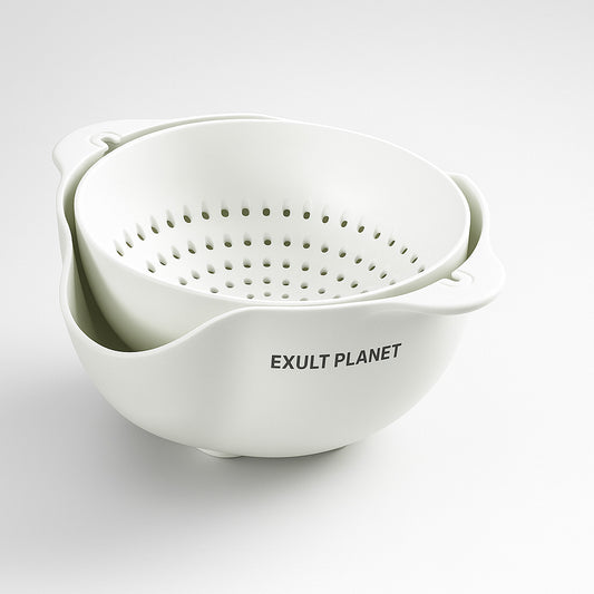 Eco-Friendly Biodegradable Colander in Light Green