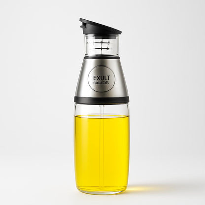 Eco-Friendly 500ml Glass Oil Dispenser for Kitchen