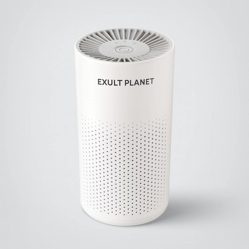 Energy-Efficient Cylindrical Air Purifier with Washable Filters