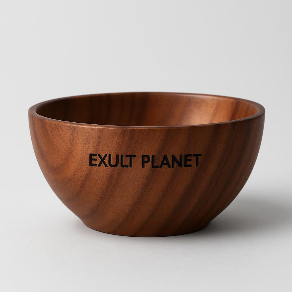 Eco-Friendly Wooden Fruit and Salad Bowl