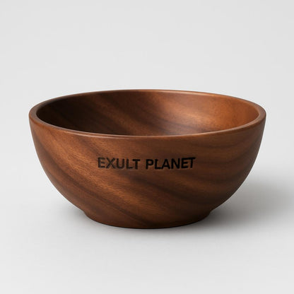 Eco-Friendly Wooden Fruit and Salad Bowl