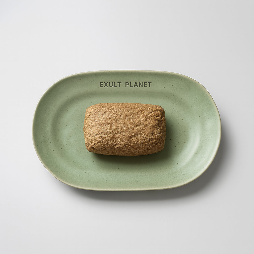 Eco-Friendly Light Green Oval Ceramic Soap Dish