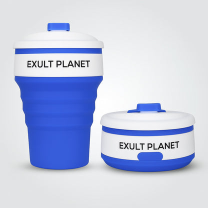 Collapsible Travel Cup - Eco-Friendly Reusable Silicone Cup for On-the-Go