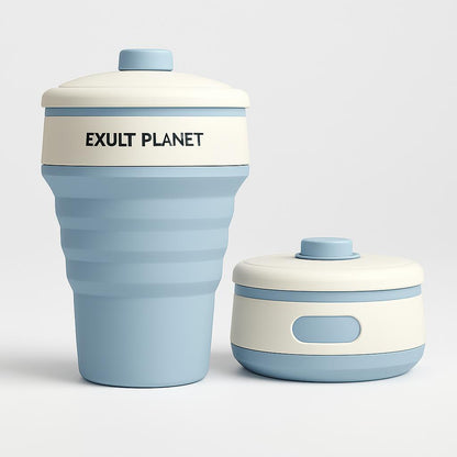 Collapsible Travel Cup - Eco-Friendly Reusable Silicone Cup for On-the-Go