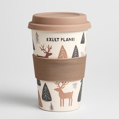 Eco-Friendly Reusable Bamboo Cup 400ml