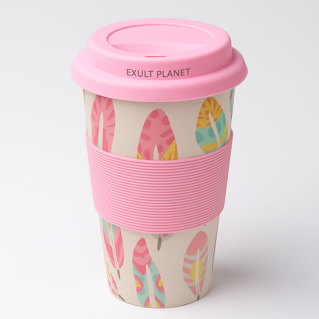 Eco-Friendly Reusable Bamboo Cup 400ml for sustainable drinking