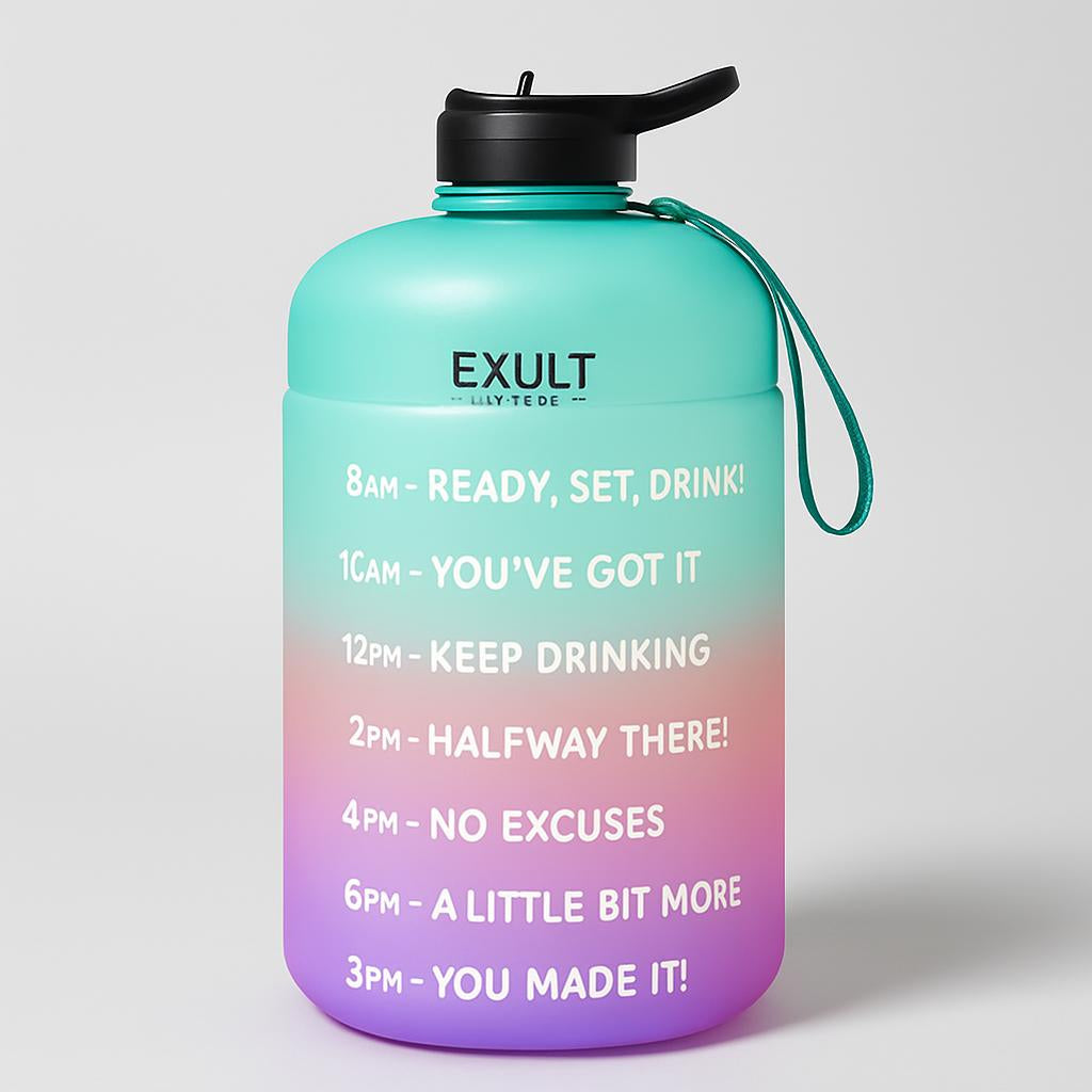 Eco-Friendly Gallon Water Bottle with Straw