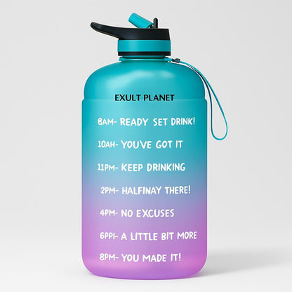 Eco-Friendly Gallon Water Bottle with Straw