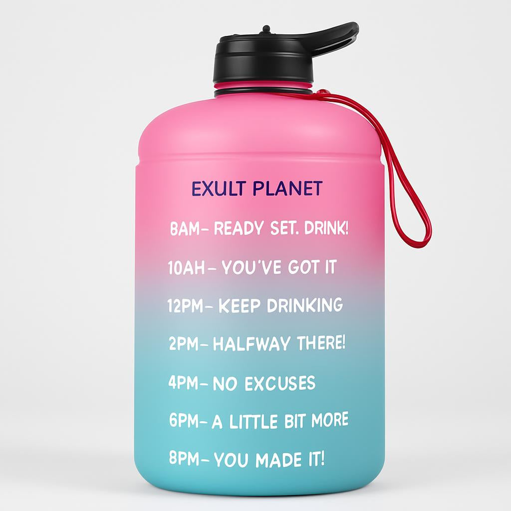 Eco-Friendly Gallon Water Bottle with Straw
