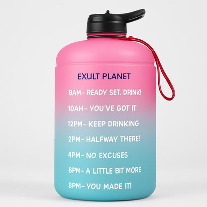 Eco-Friendly Gallon Water Bottle with Straw