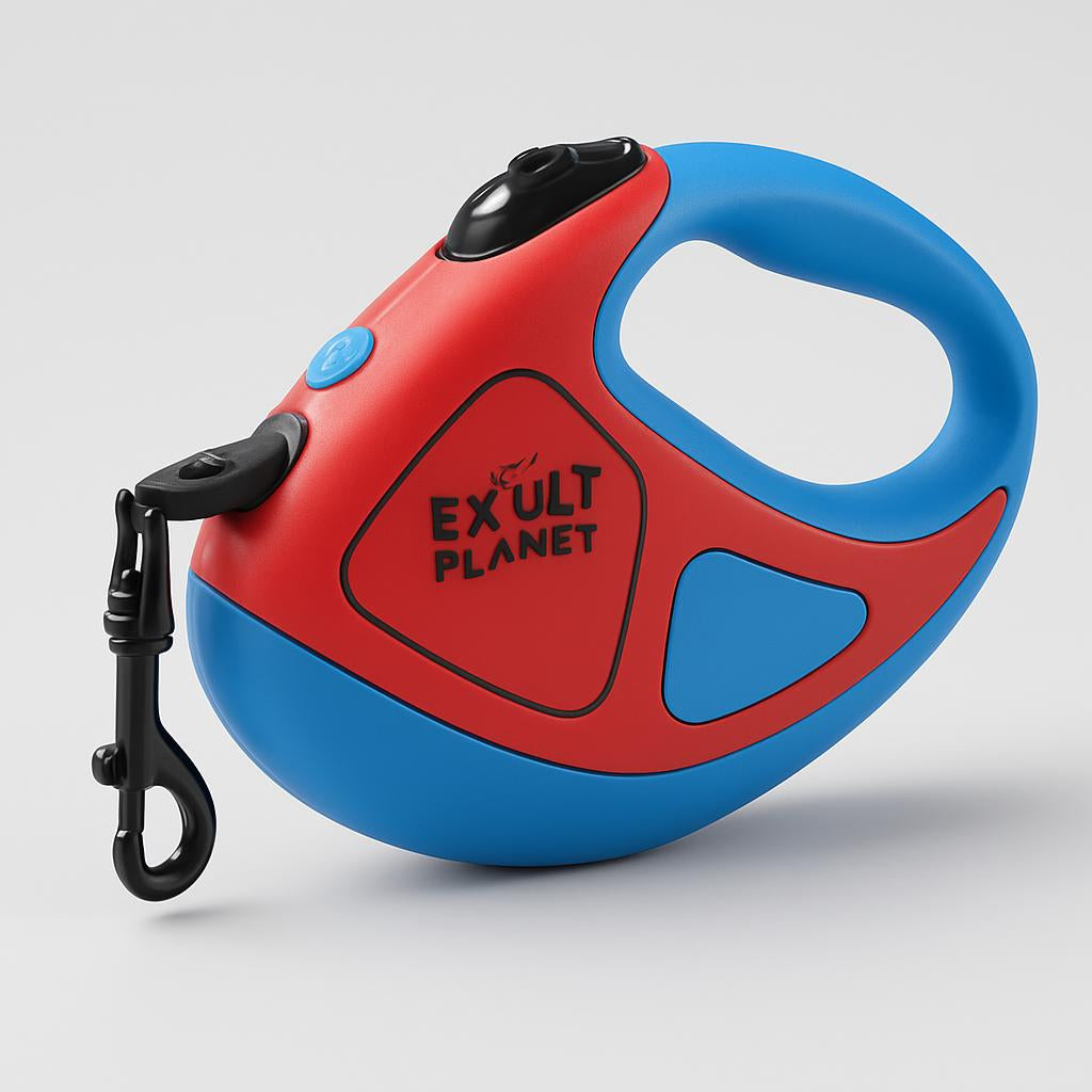 Retractable Dog Leash with Built-in Flashlight for Safe Night Walks