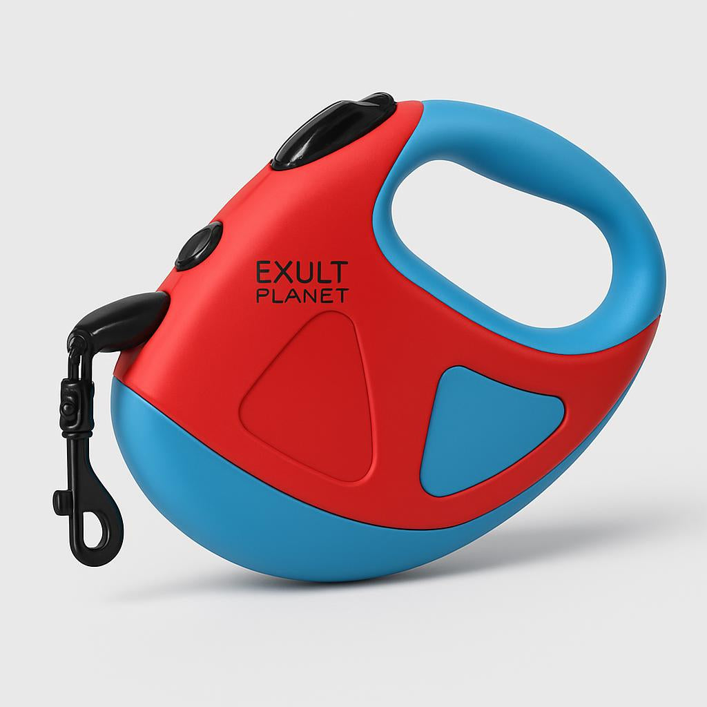 Retractable Dog Leash with Built-in Flashlight for Safe Night Walks