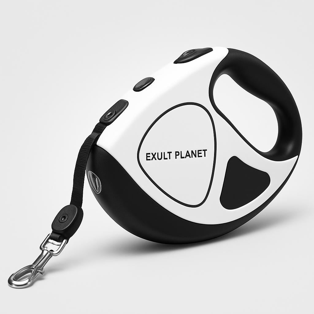 Retractable Dog Leash with Built-in Flashlight for Safe Night Walks