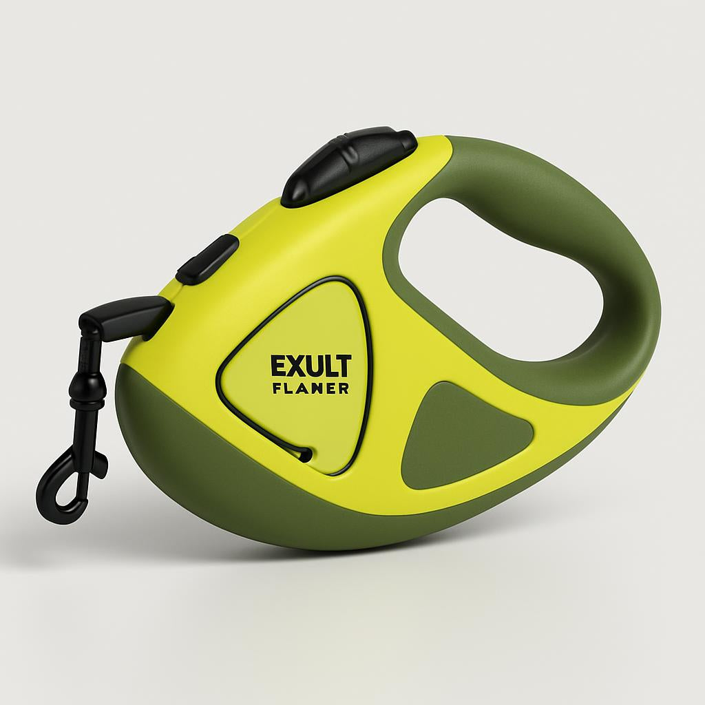 Retractable Dog Leash with Built-in Flashlight for Safe Night Walks