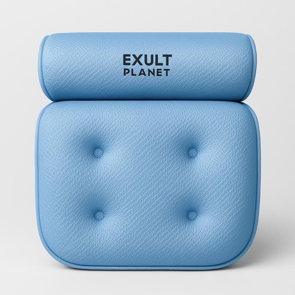 Luxurious Eco-Friendly Bath Pillow with Suction Cups