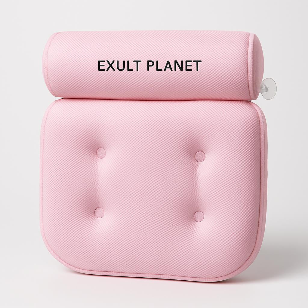 Luxurious Eco-Friendly Bath Pillow with Suction Cups