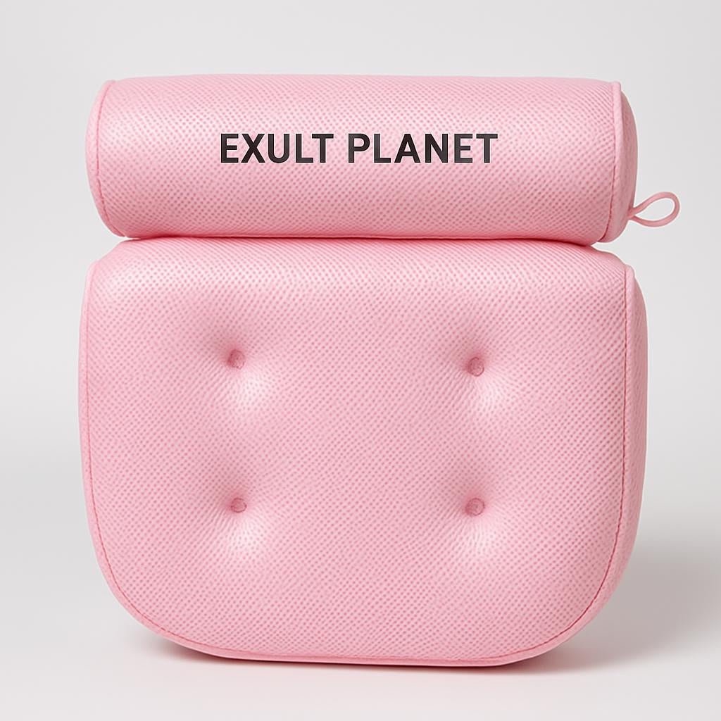 Luxurious Eco-Friendly Bath Pillow with Suction Cups