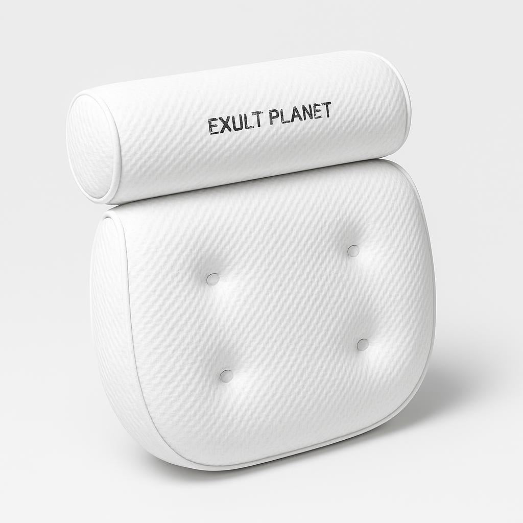 Luxurious Eco-Friendly Bath Pillow with Suction Cups