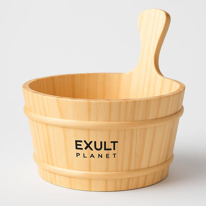 Eco-Friendly Wooden Barrel and Spoon Spa Set