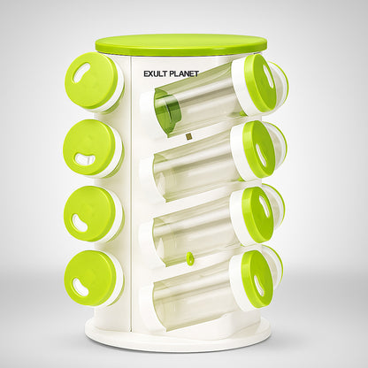 Eco-Friendly Rotating Spice Rack - Organize and Reduce Waste