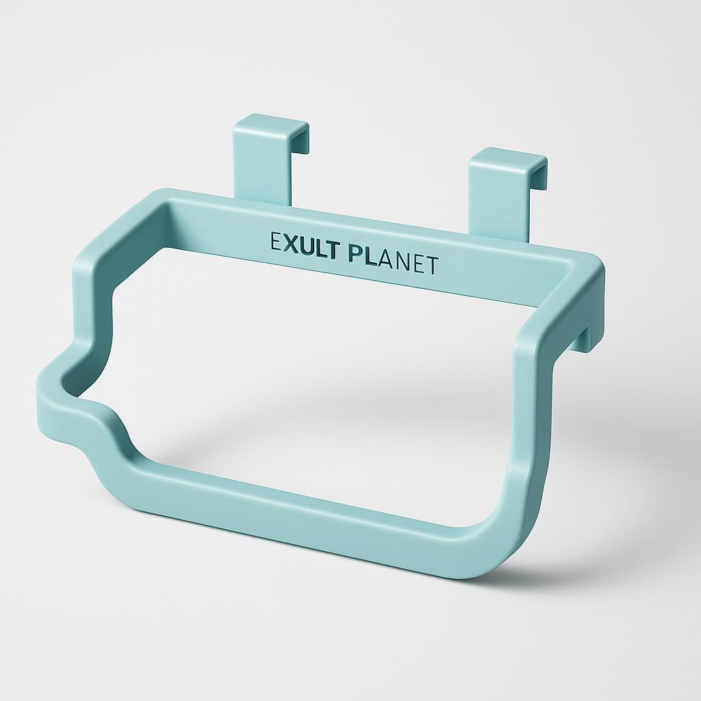 Space-Saving Hanging Trash Bag Holder for Easy Waste Management