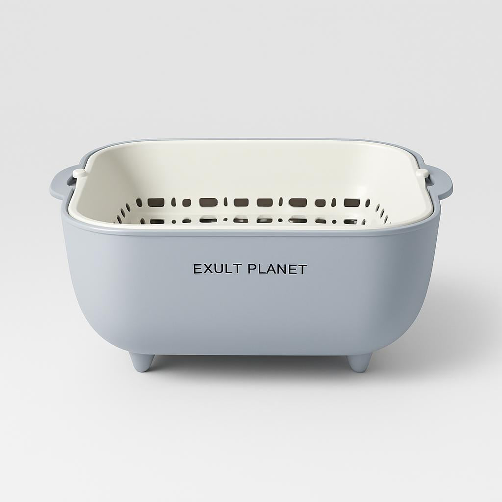 Space-Saving Collapsible Silicone Colander