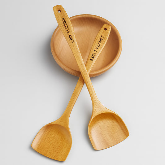 Eco-Friendly Wooden Spatula Set for Sustainable Cooking