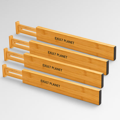 Eco-Friendly Bamboo Telescopic Partition for Home Organization