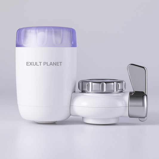 Water-Saving Faucet Filter with Replaceable Cartridge