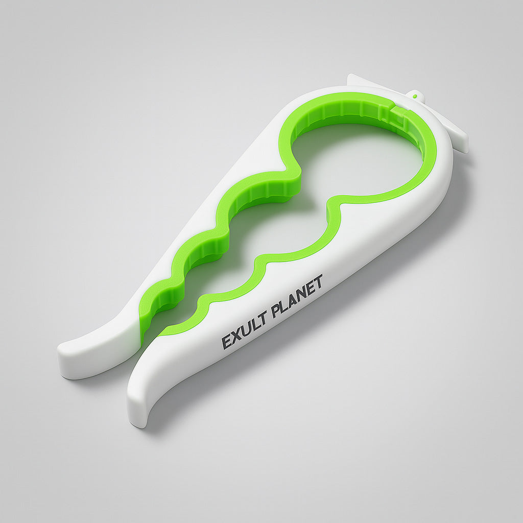 Ergonomic Black & Red Kitchen Can Opener for easy use