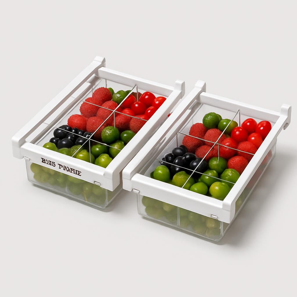 Adjustable Kitchen Refrigerator Storage Rack Organizer