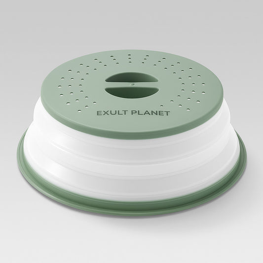 Eco-Friendly Collapsible Microwave Cover for Sustainable Cooking