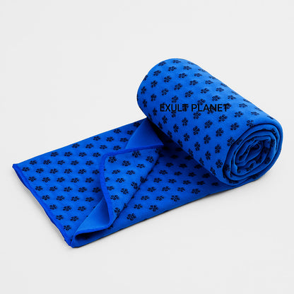 Eco-Friendly Microfiber Yoga Towel with Floral Design