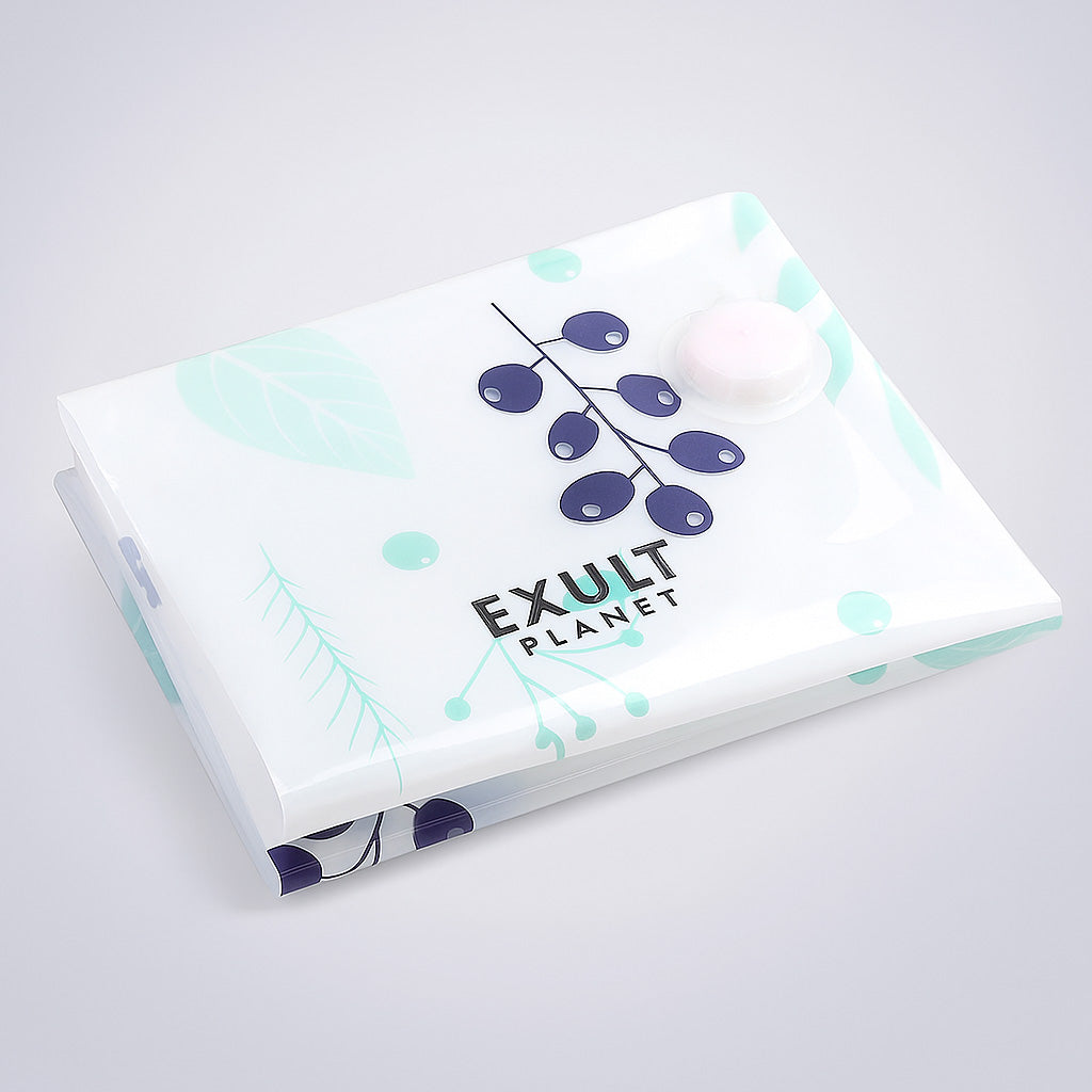 Eco-Friendly Vacuum Compression Storage Bags - Space-Saving & Durable