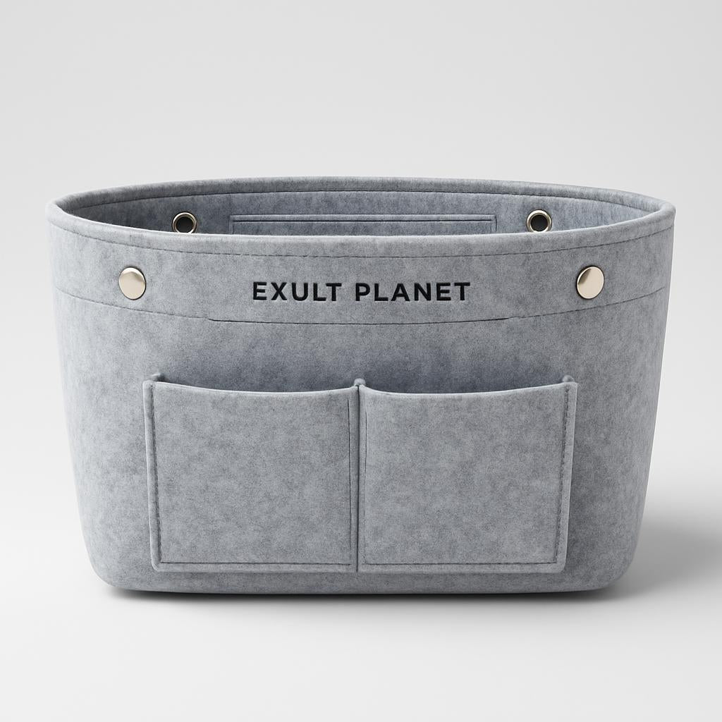 Eco-Friendly Yellow Makeup Storage Organizer