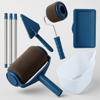 Eco-Friendly Paint Roller Set with Reusable Foam Rollers