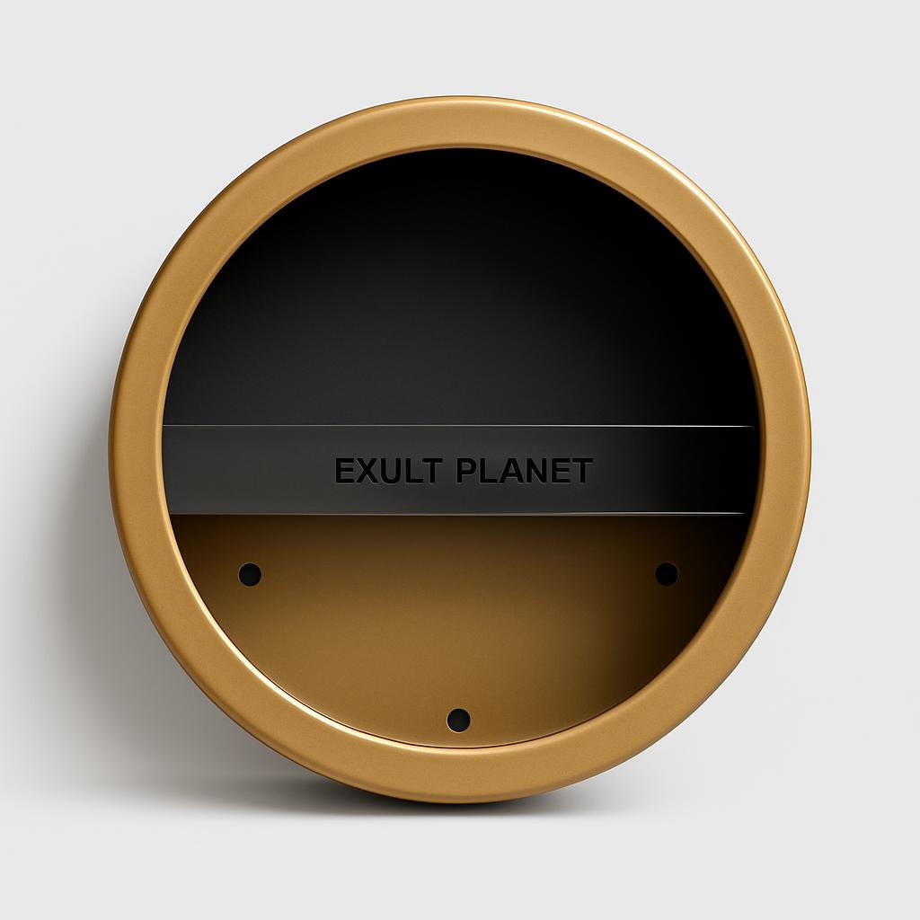 Eco-Friendly Circular Wall-Mounted Planters for Indoor Greenery