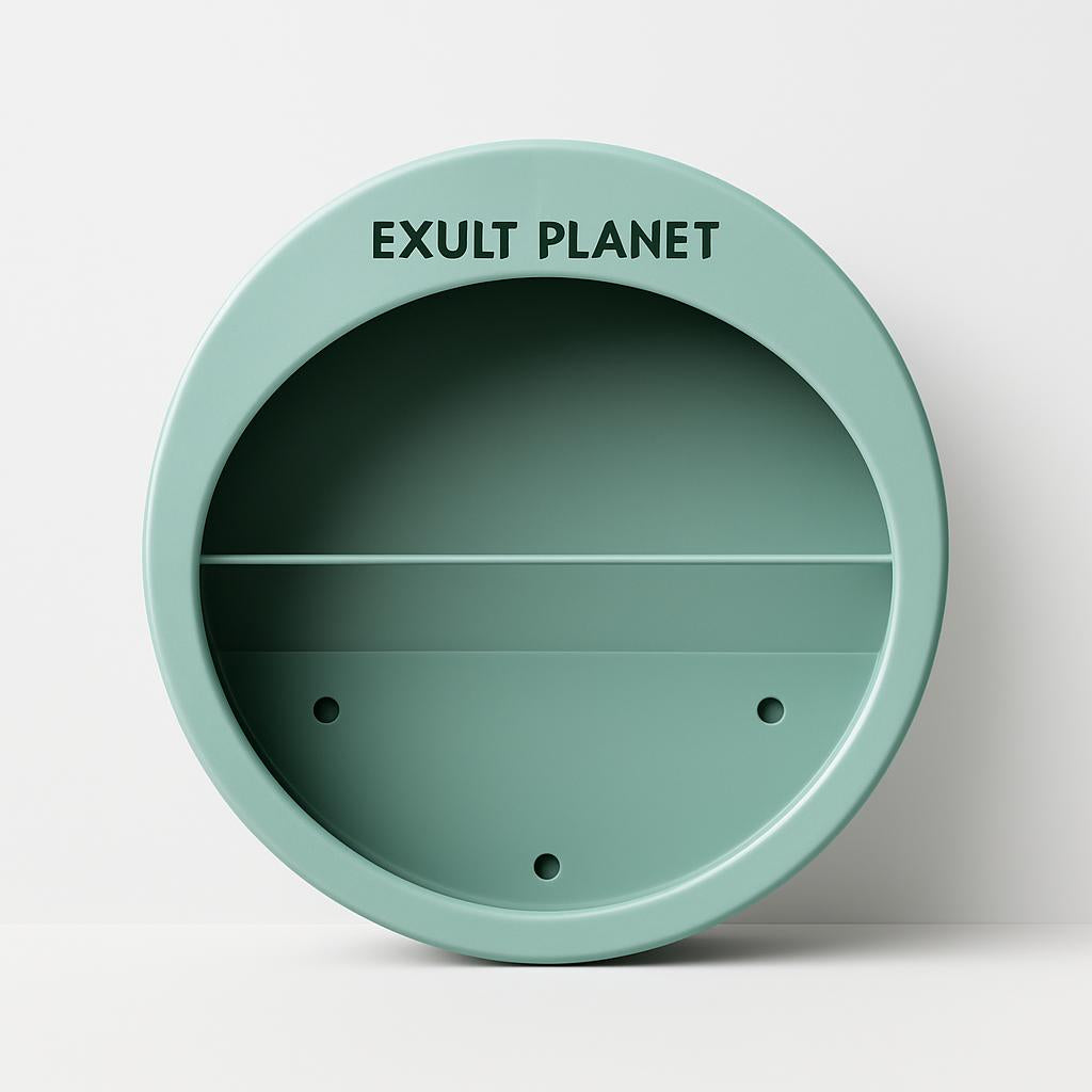 Eco-Friendly Circular Wall-Mounted Planters for Indoor Greenery