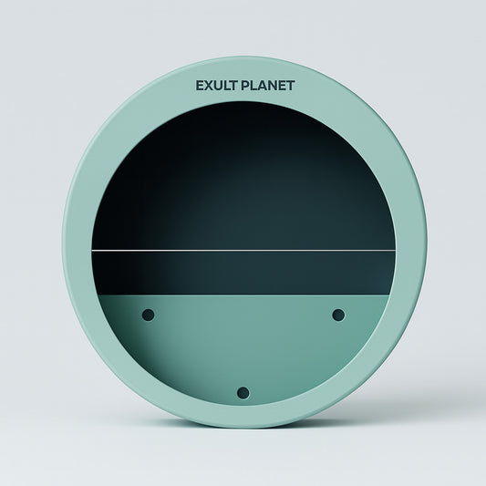 Eco-Friendly Circular Wall-Mounted Planters for Indoor Greenery