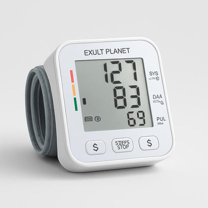 Compact Digital Wrist Blood Pressure Monitor - Eco-Friendly Health Tracker