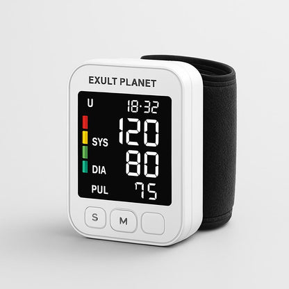 Compact Digital Wrist Blood Pressure Monitor - Eco-Friendly Health Tracker